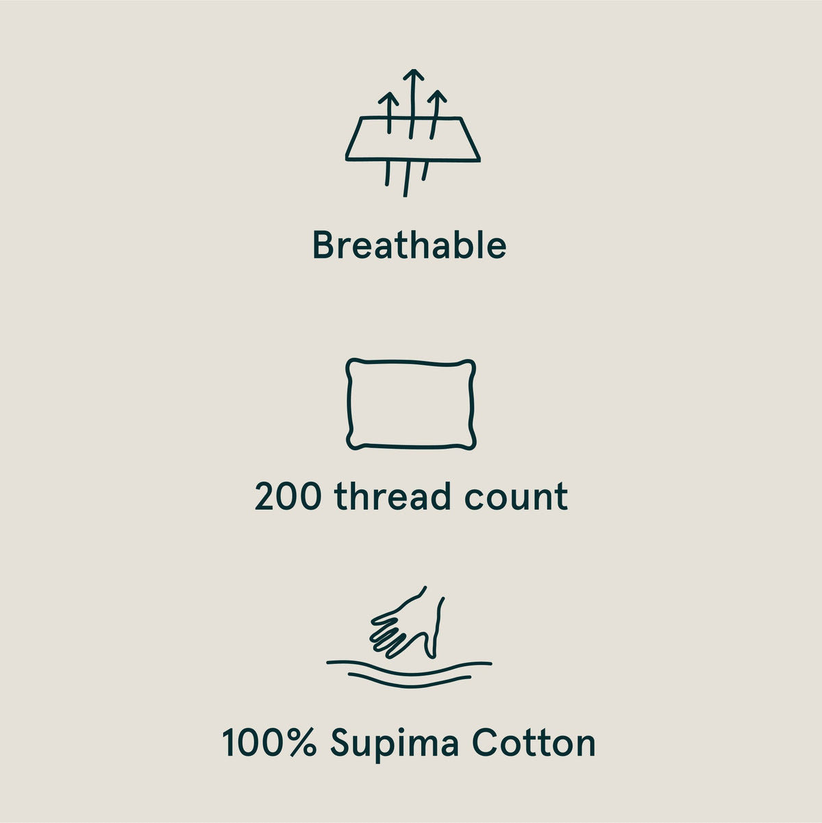 The Tuft and Needle Classic Percale Body Pillow Cover, benefit details  || color: Sand
