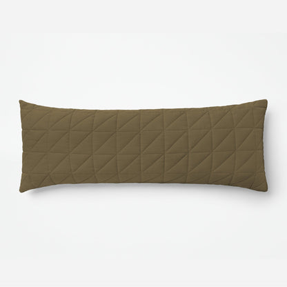 The Tuft and Needle Linen-Cotton Blend Body Pillow Cover, 1 rectangular body pillow cover  || color: Martini Olive