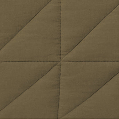 The Tuft and Needle Linen-Cotton Blend Body Pillow Cover, closeup of the body pillow cover || color: Martini Olive

