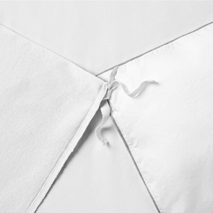 The Tuft and Needle Linen-Cotton Blend Duvet Set, duvet tie || color: Cloud
