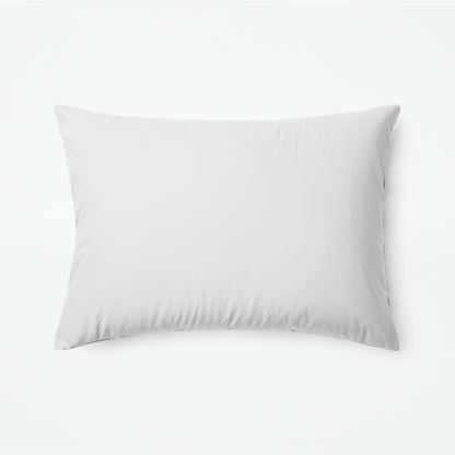 The Tuft and Needle Classic Percale Duvet Set, one pillow laying horizontally || color: Cloud