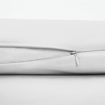 The Tuft and Needle Classic Percale Duvet Set, zipper closure on the side of the pillow || color: Cloud