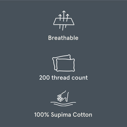 The Tuft and Needle Classic Percale Pillowcase Set, benefit details  || color: Slate
